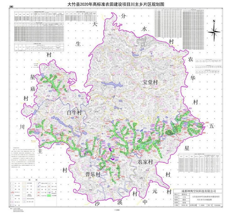 大竹縣2020年高標準農田建設項目